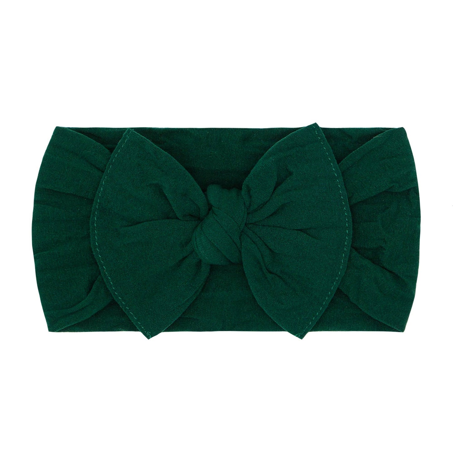 Baby Bling Bows - Forest Green - THE KNOT Soft nylon headband