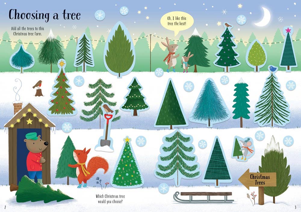 HarperCollins - Sparkly Christmas Trees : Usborne Book