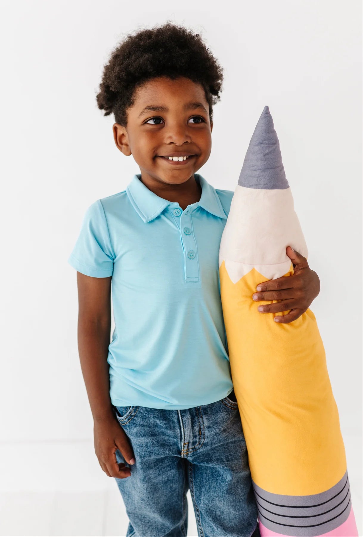 Birdie Bean - Light Blue Polo Shirt