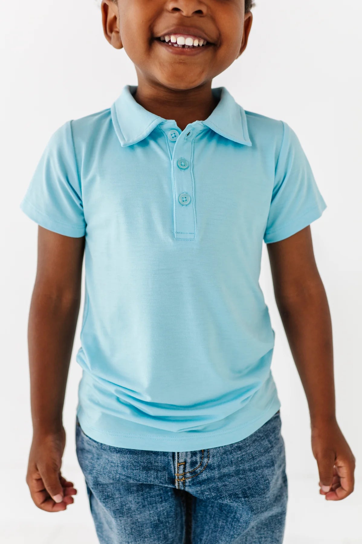 Birdie Bean - Light Blue Polo Shirt