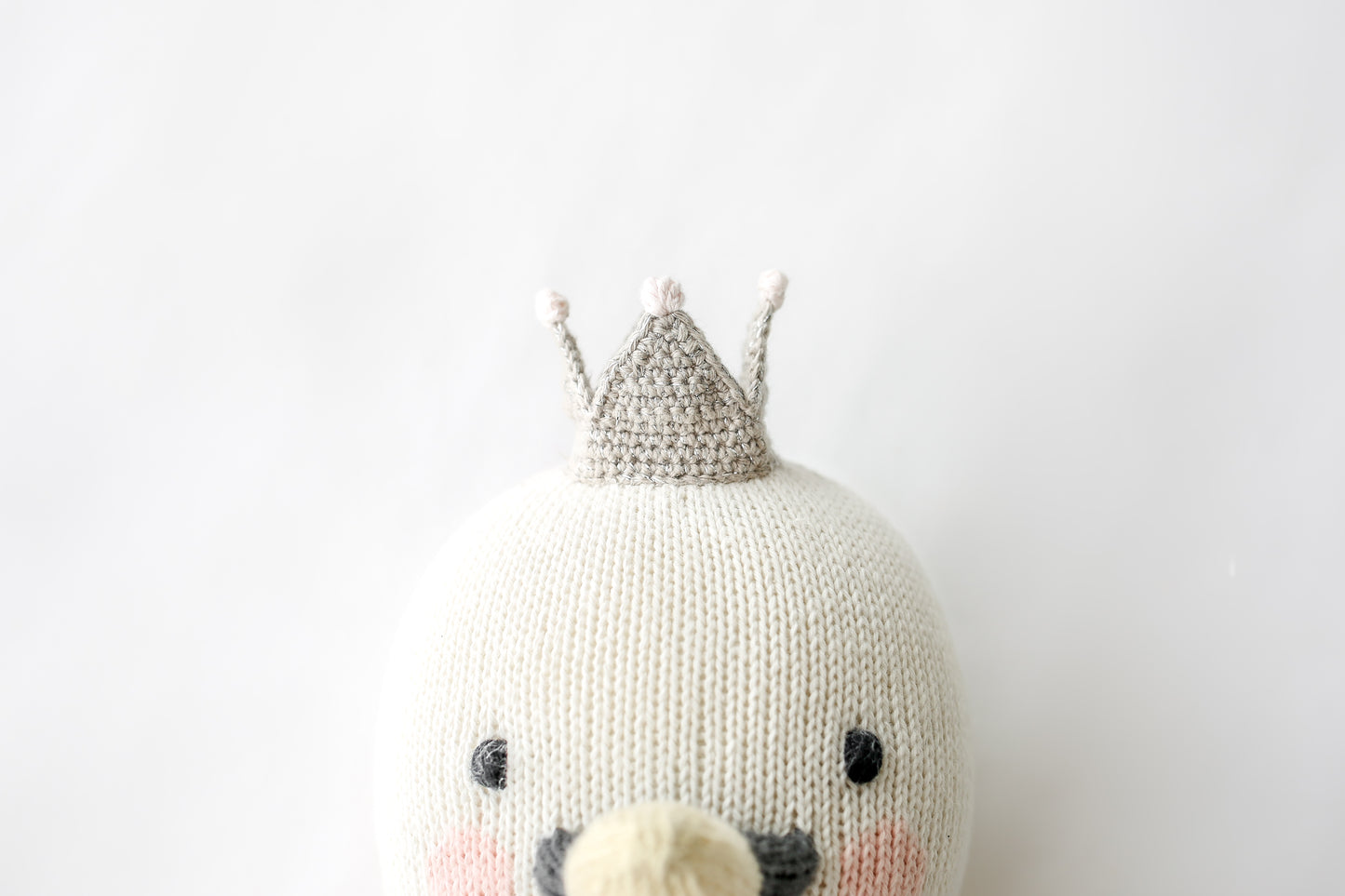 cuddle + kind - Harlow the Swan Handknit Dolls