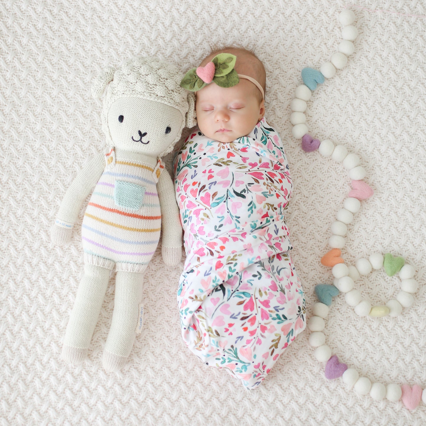 cuddle + kind - Avery the Lamb Handknit Dolls