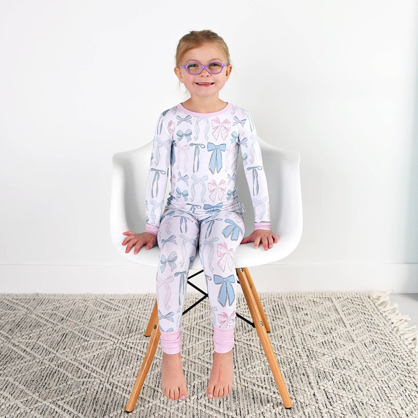 Gigi and Max - Samantha Bows TWO PIECE - NO BUTTON Bamboo Kids Lounge