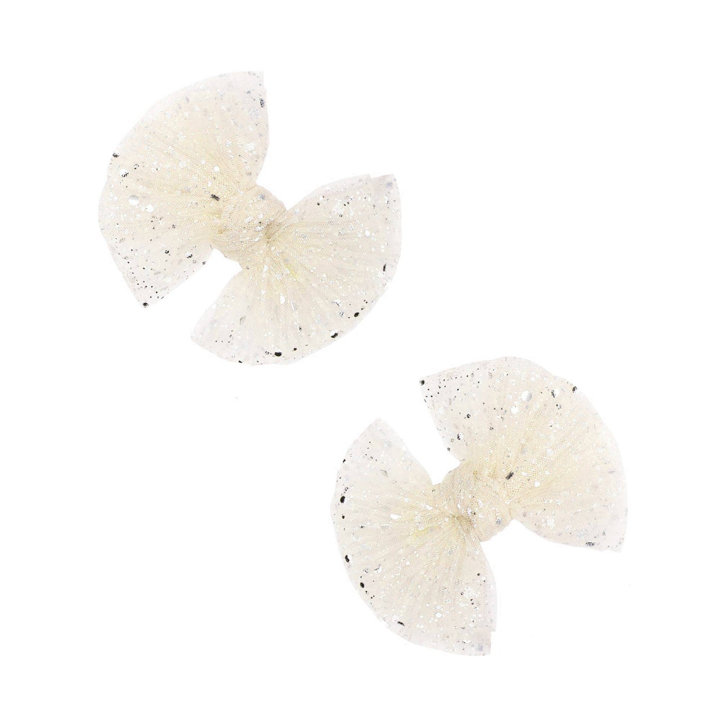 Baby Bling Bows - Baby Bling® 2-Pack Tulle Baby FAB® hair bow clips: Pink Multi Star