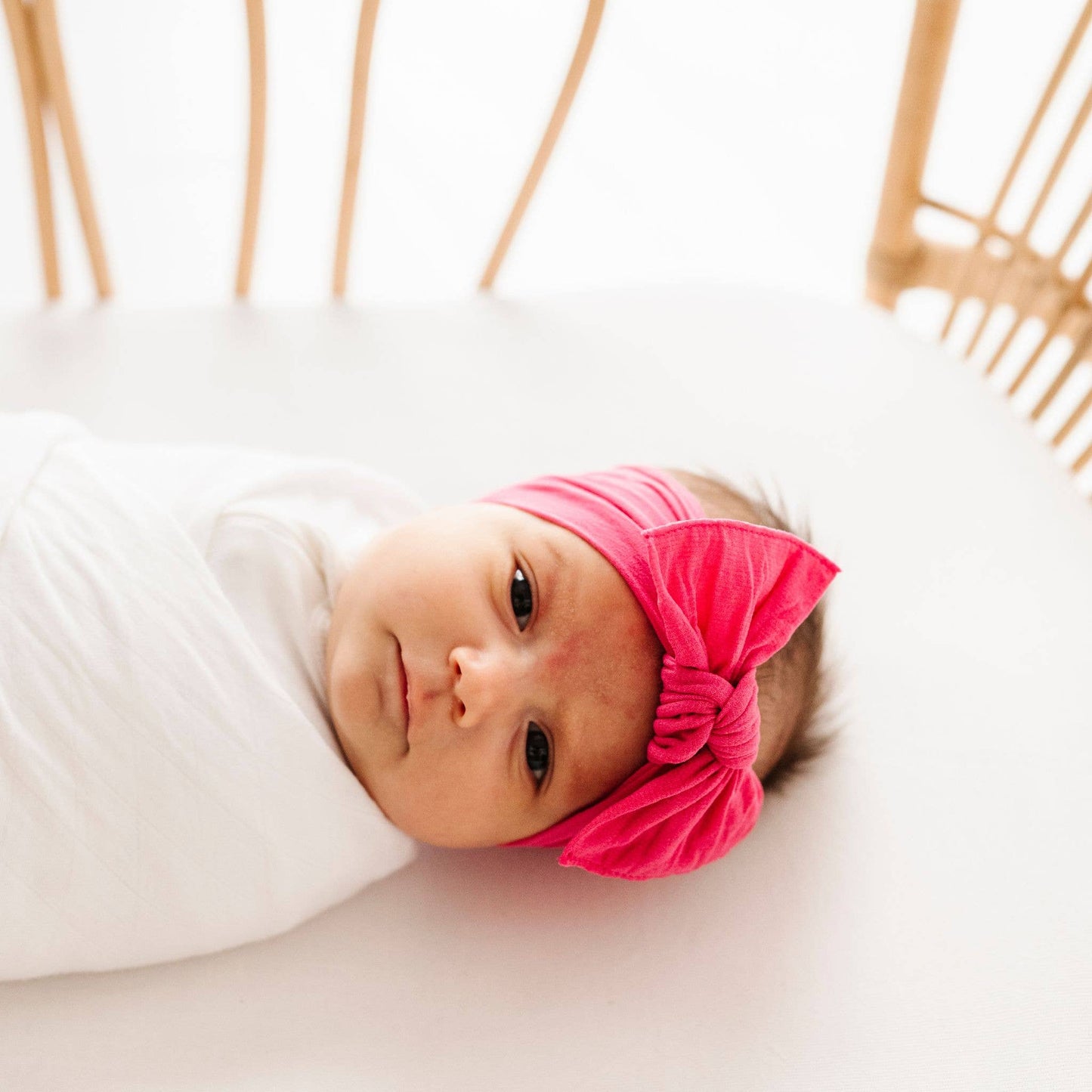 Baby Bling Bows - Baby Bling® The Original Knot soft nylon headband: Salmon