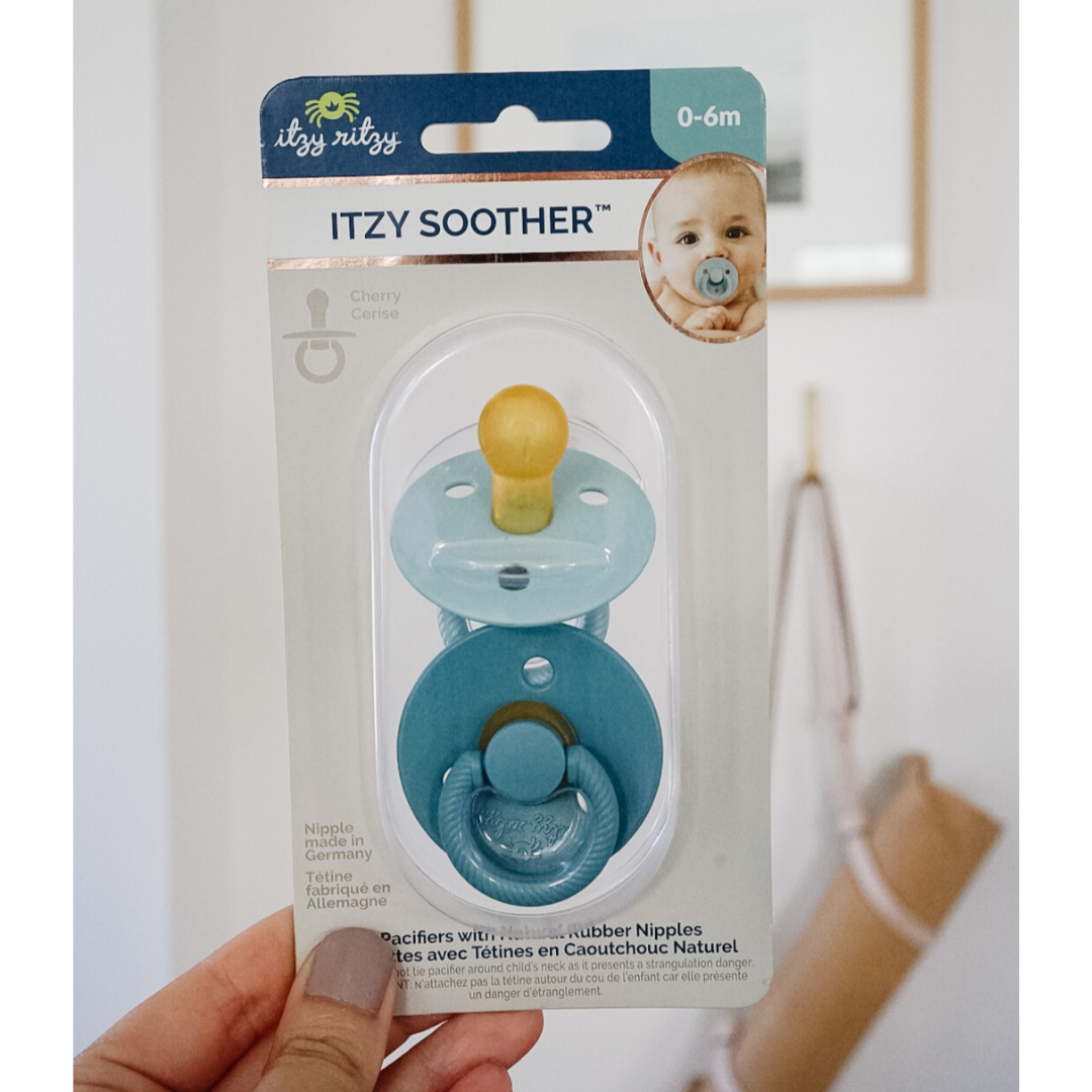 Itzy Ritzy - Itzy Soother™ Natural Rubber Paci Sets: Harbor + Coast (0-6m)