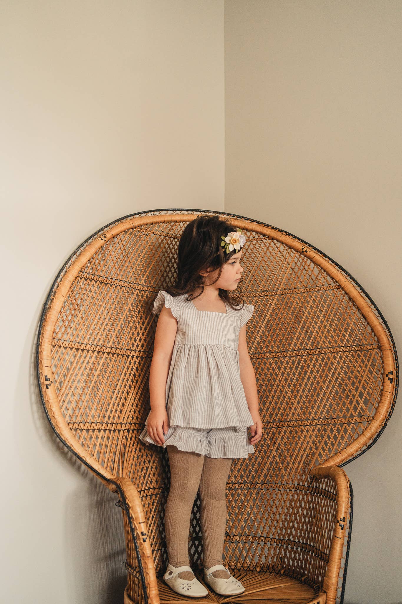 Little Stocking Co. - Oat Cable Knit Tights