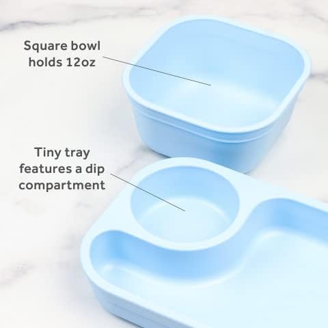 Re-Play - Tiny Dining 1st Meals Set - Ice Blue