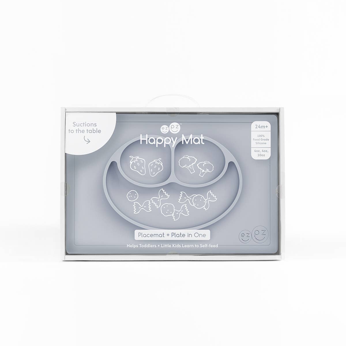 ezpz - Happy Mat (Toddler / Preschooler 2+ years): Pewter