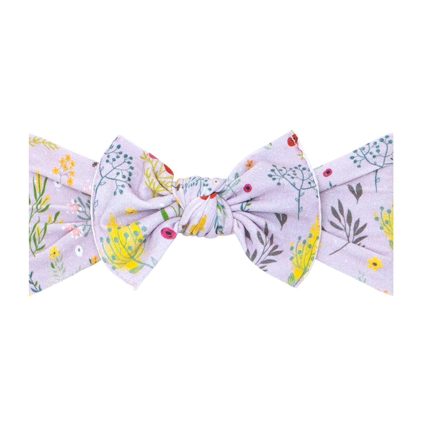 Baby Bling Bows - Baby Bling® Printed Knot soft nylon headband: Pink Rose