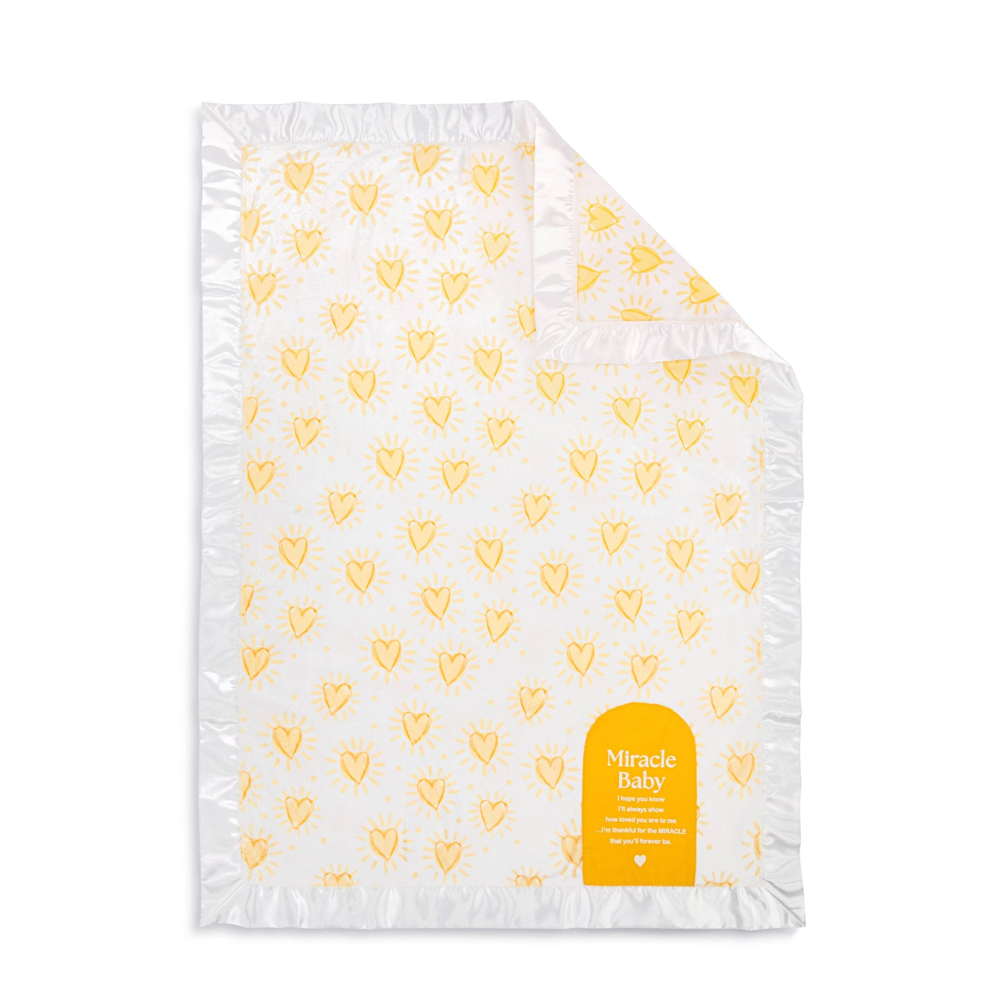 DEMDACO - Miracle Baby Sunshine Hearts Blanket