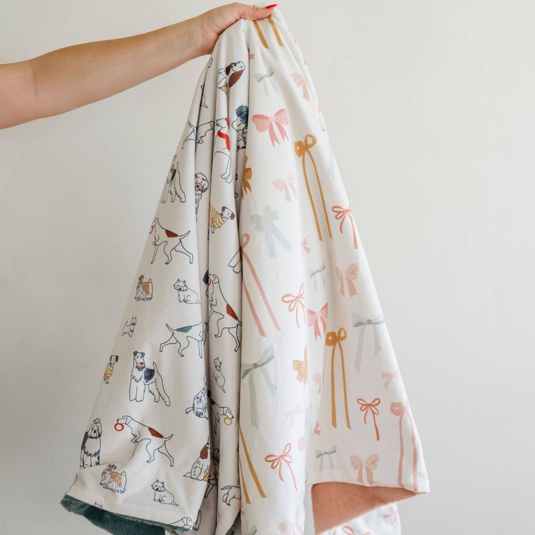 Saranoni - MINKY/LUSH RECEIVING BLANKETS: Bows