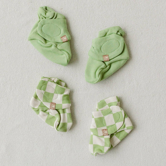 goumikids - Stay On 2-Pack Baby Boots - Matcha + Cabana Green