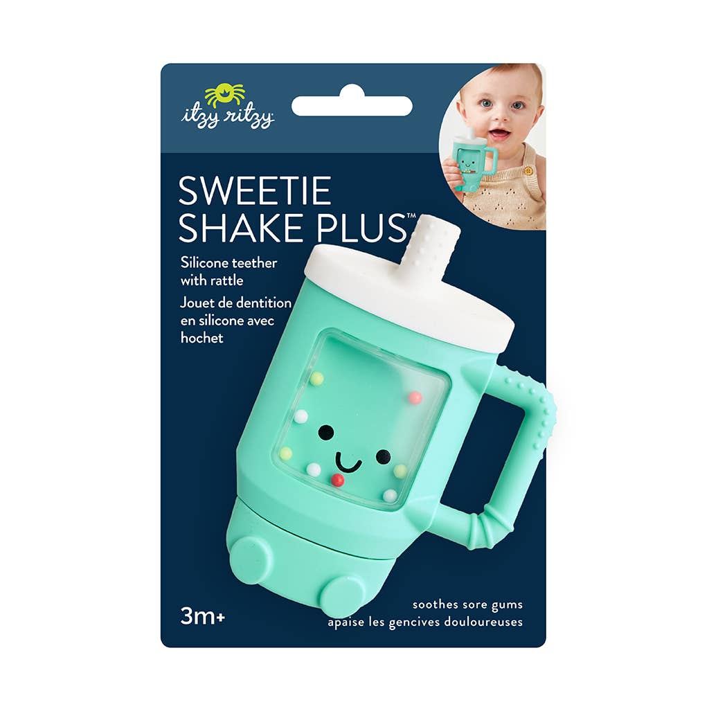 Itzy Ritzy - Sweetie Shake Plus™ - Teething + Rattle Toy: Tumbler