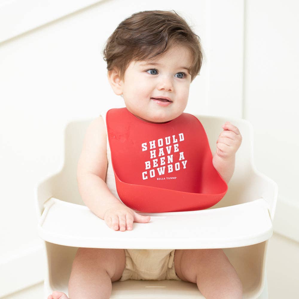Bella Tunno - Cowboy Wonder Bib: Red