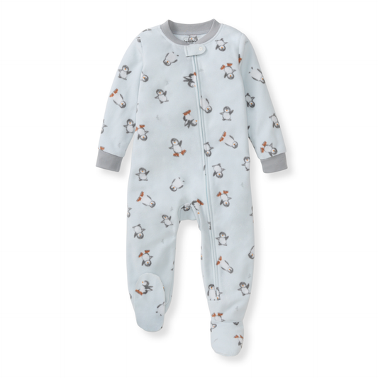 Burt's Bees Baby - Penguins On Ice polarbee™ Repreve® Fleece Pajamas