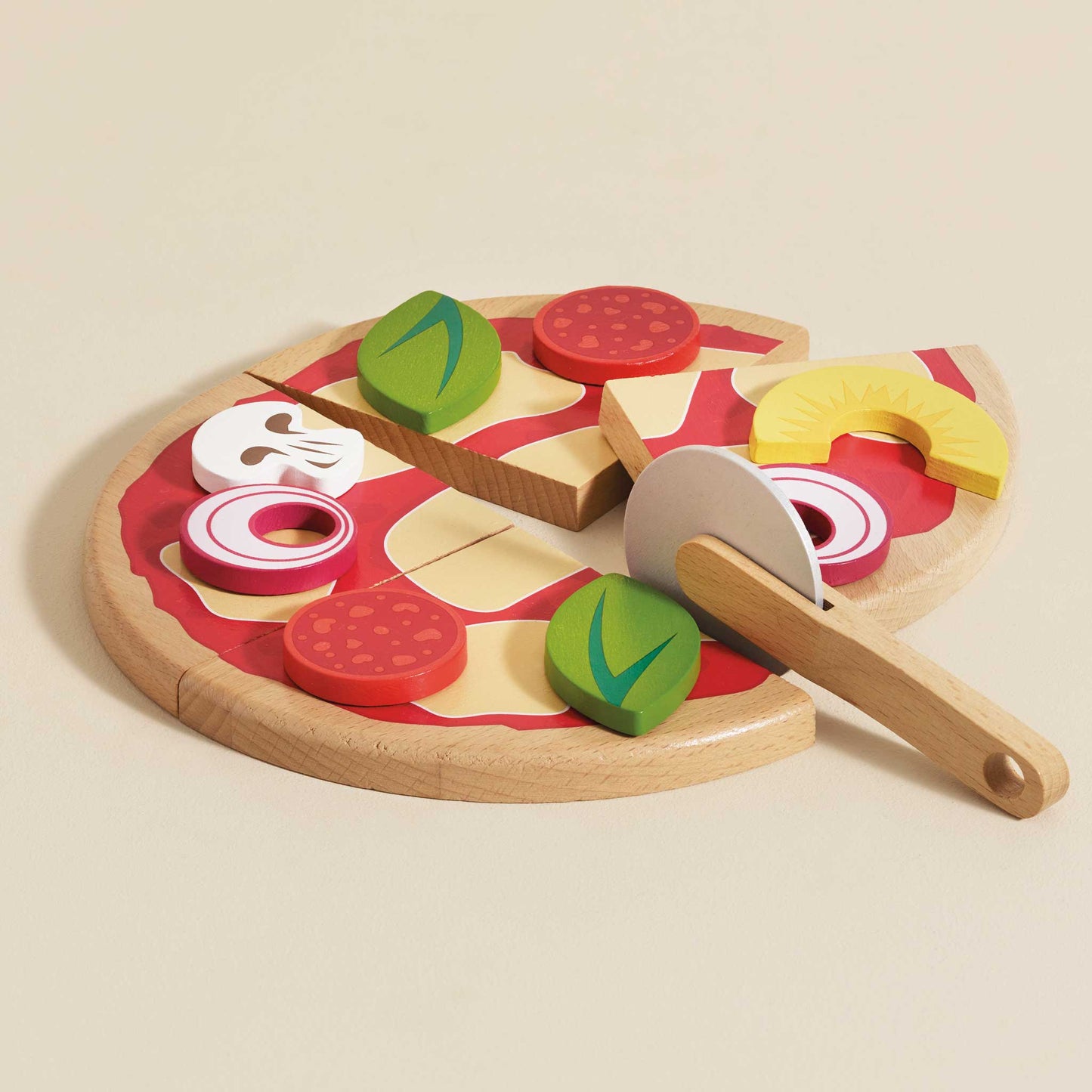 Le Toy Van, Inc. - Pizza & Toppings with Slice Cutter