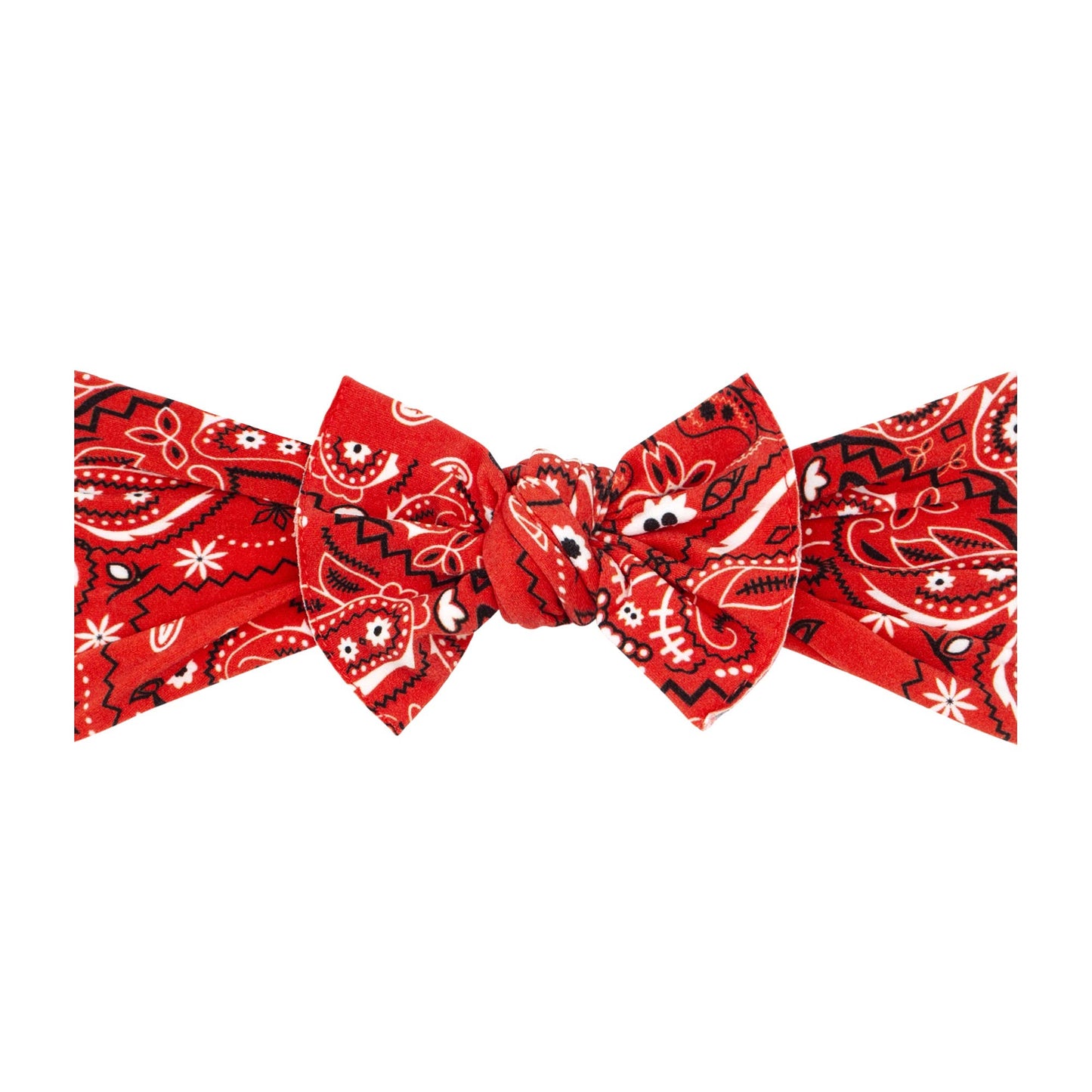 Baby Bling Bows - Baby Bling® Printed Knot soft nylon headband: Delilah