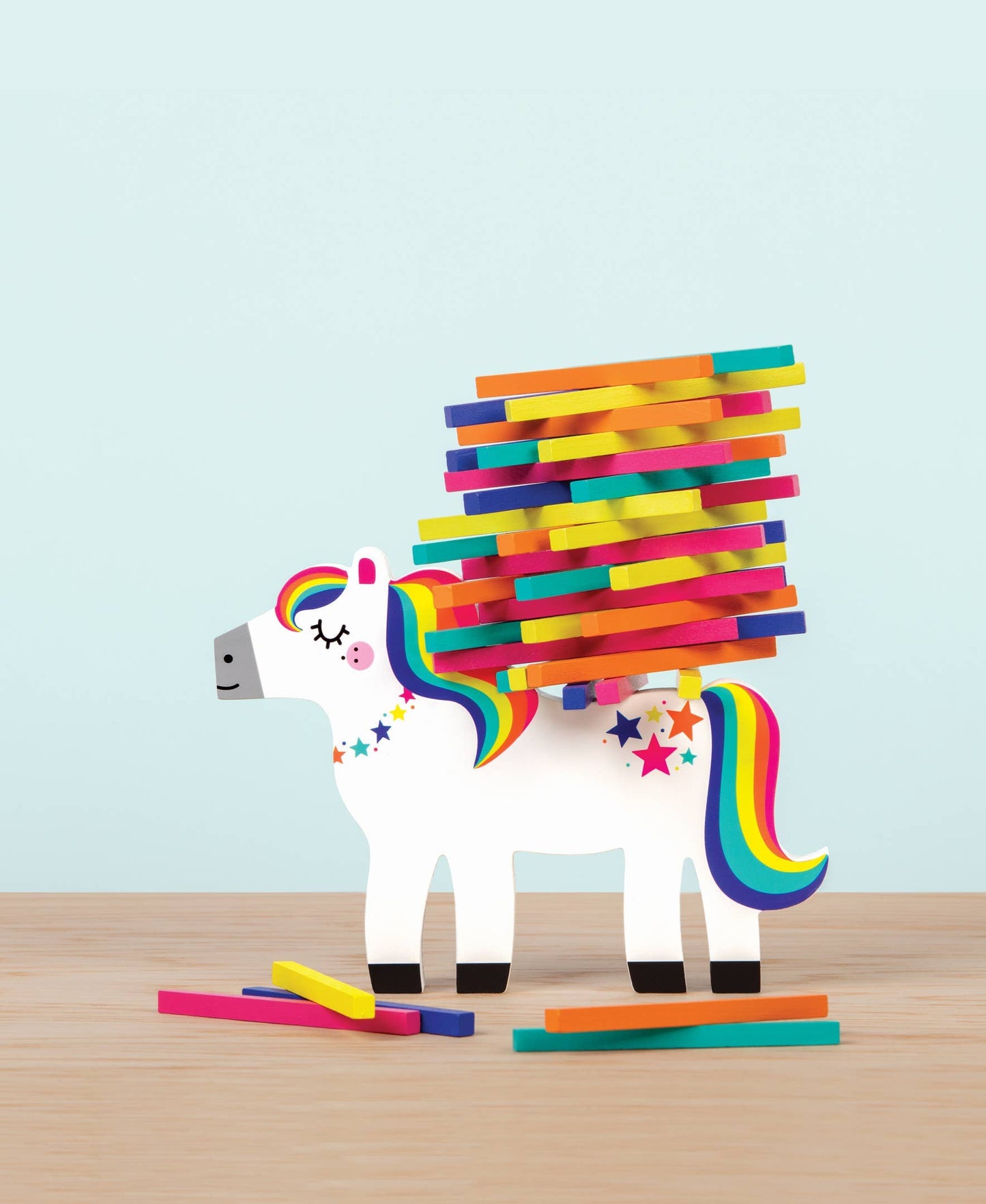 Chronicle Books - Unicorn Pony Pile-Up Wooden Balancing Game
