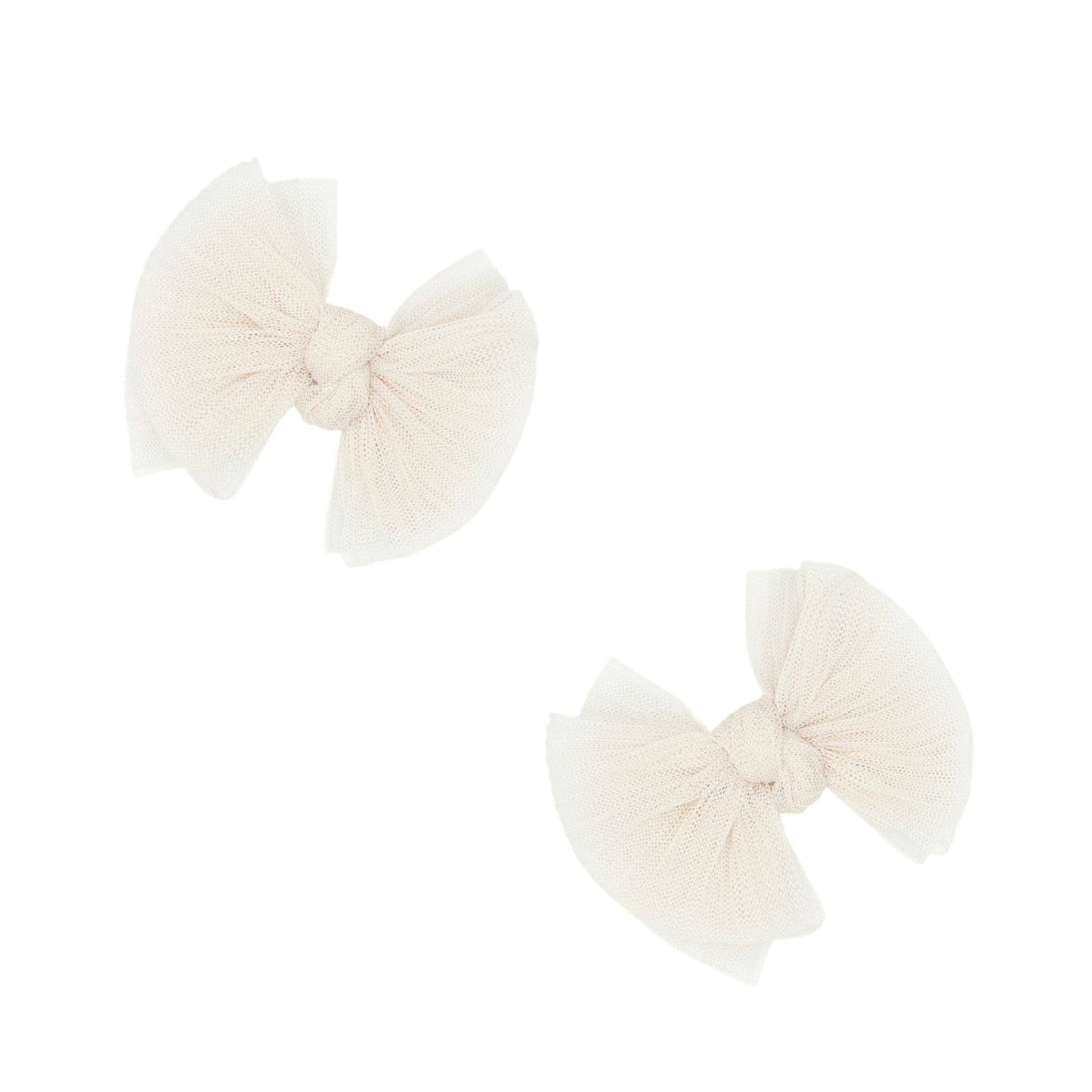 Baby Bling Bows - Baby Bling® 2-Pack Tulle Baby FAB® hair bow clips: Pink Multi Star