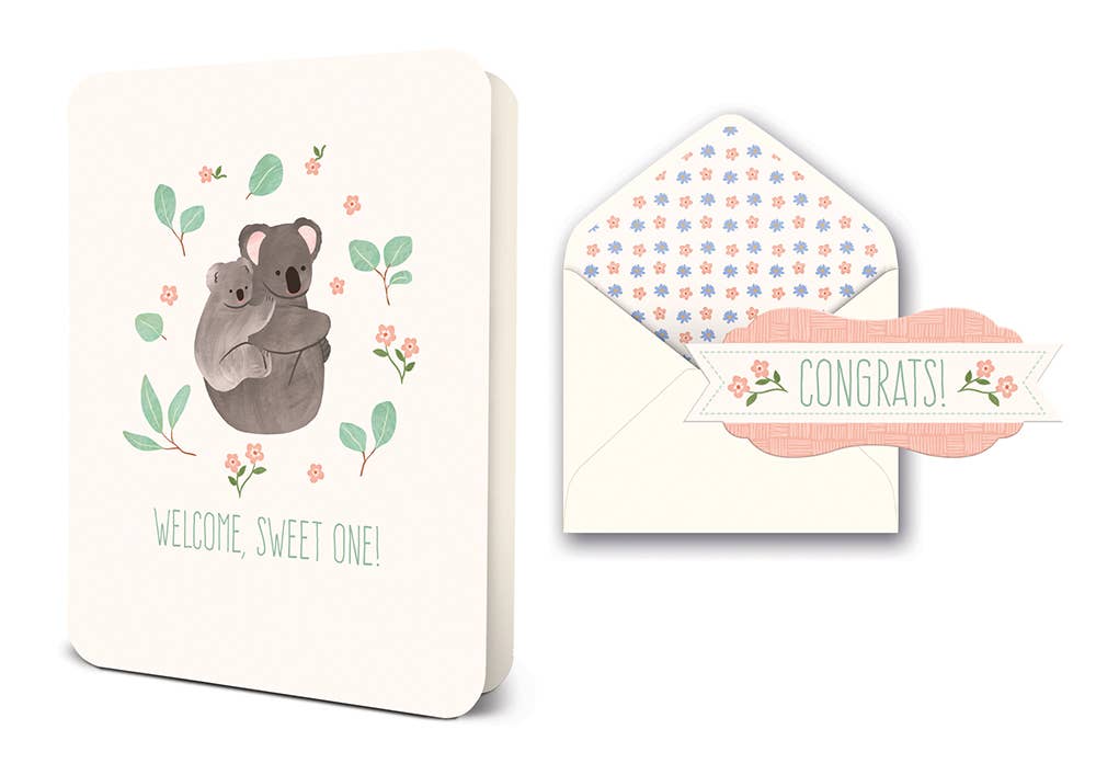 Studio Oh! - Welcome, Sweet One Deluxe Greeting Card