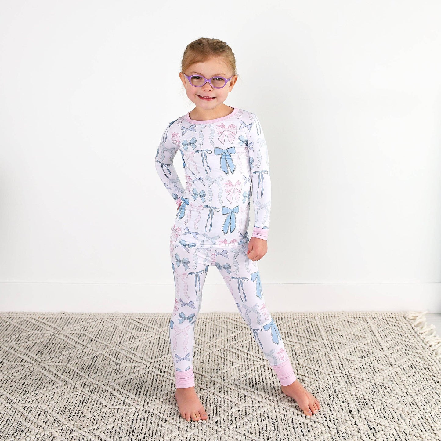 Gigi and Max - Samantha Bows TWO PIECE - NO BUTTON Bamboo Kids Lounge
