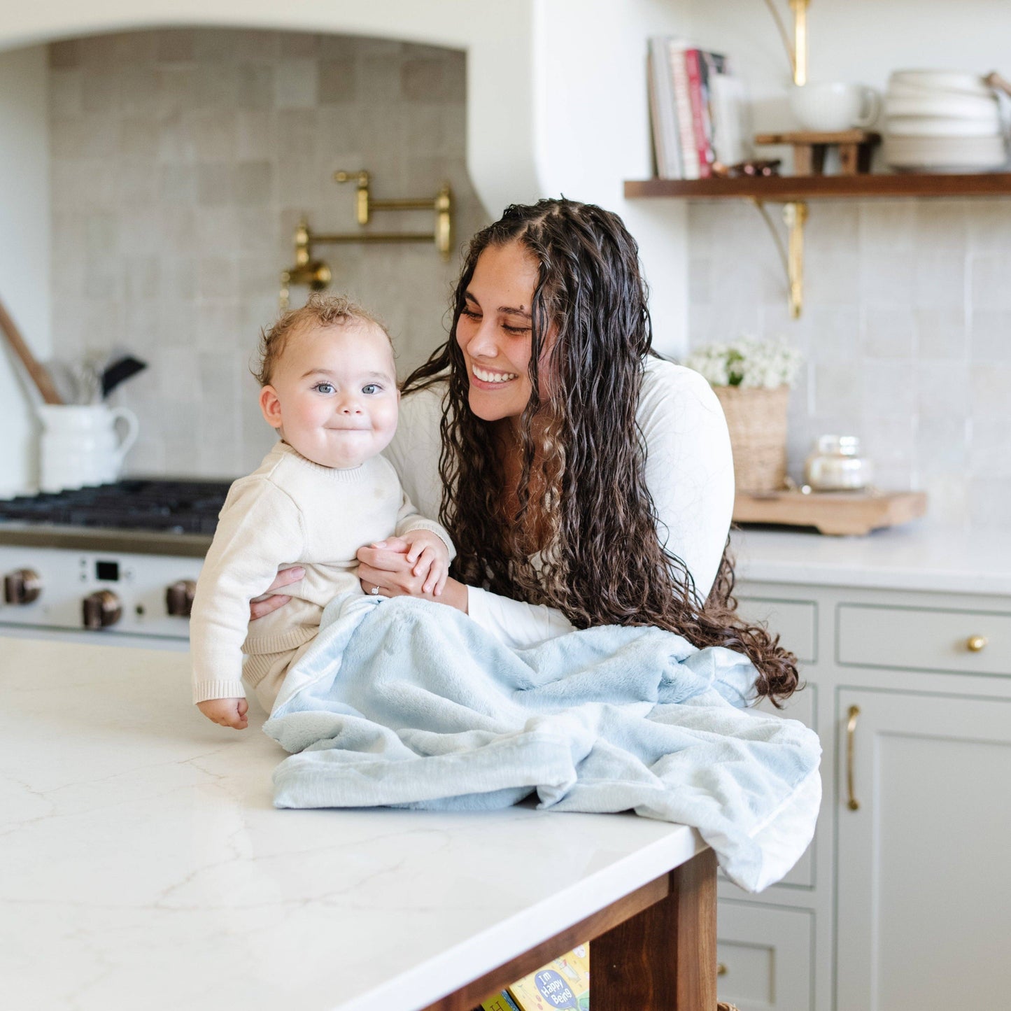Saranoni - LUSH RECEIVING BLANKETS: Chambray