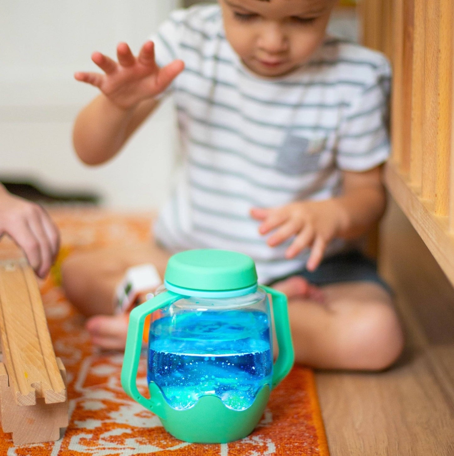 Glo Pals - Teal Sensory Play Jar