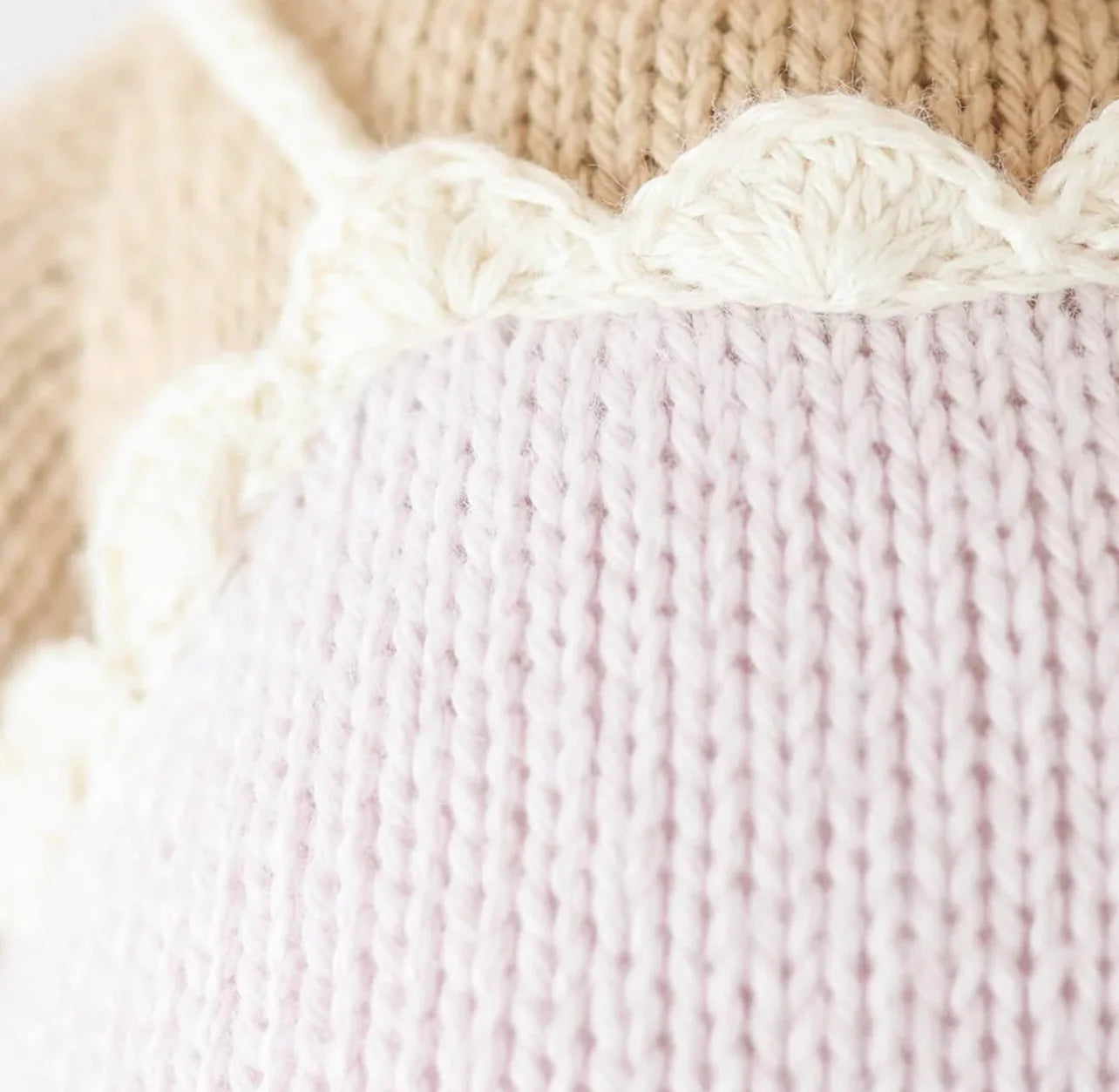 cuddle + kind - Ava the Cow Lavender - Handknit Dolls