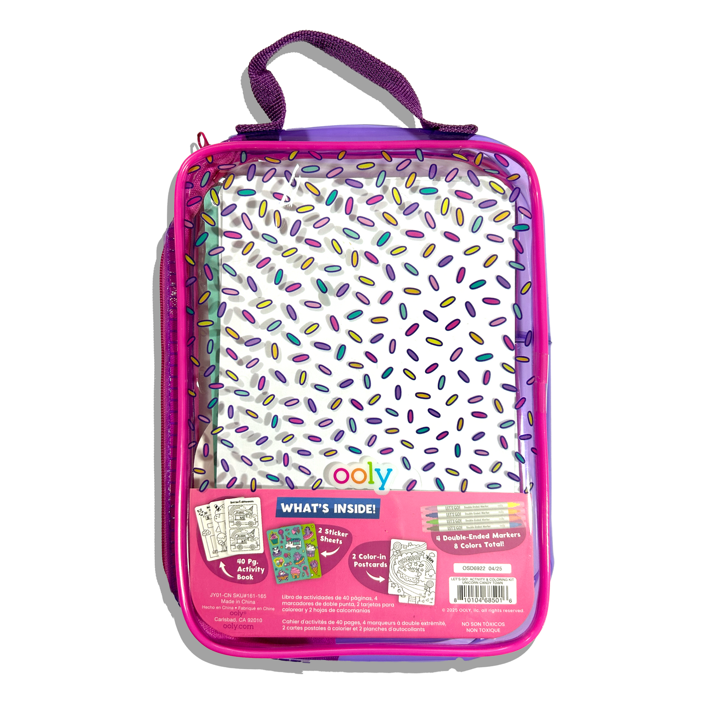 OOLY - Let's Go!: Activity & Coloring Kit - Unicorn Candy Town
