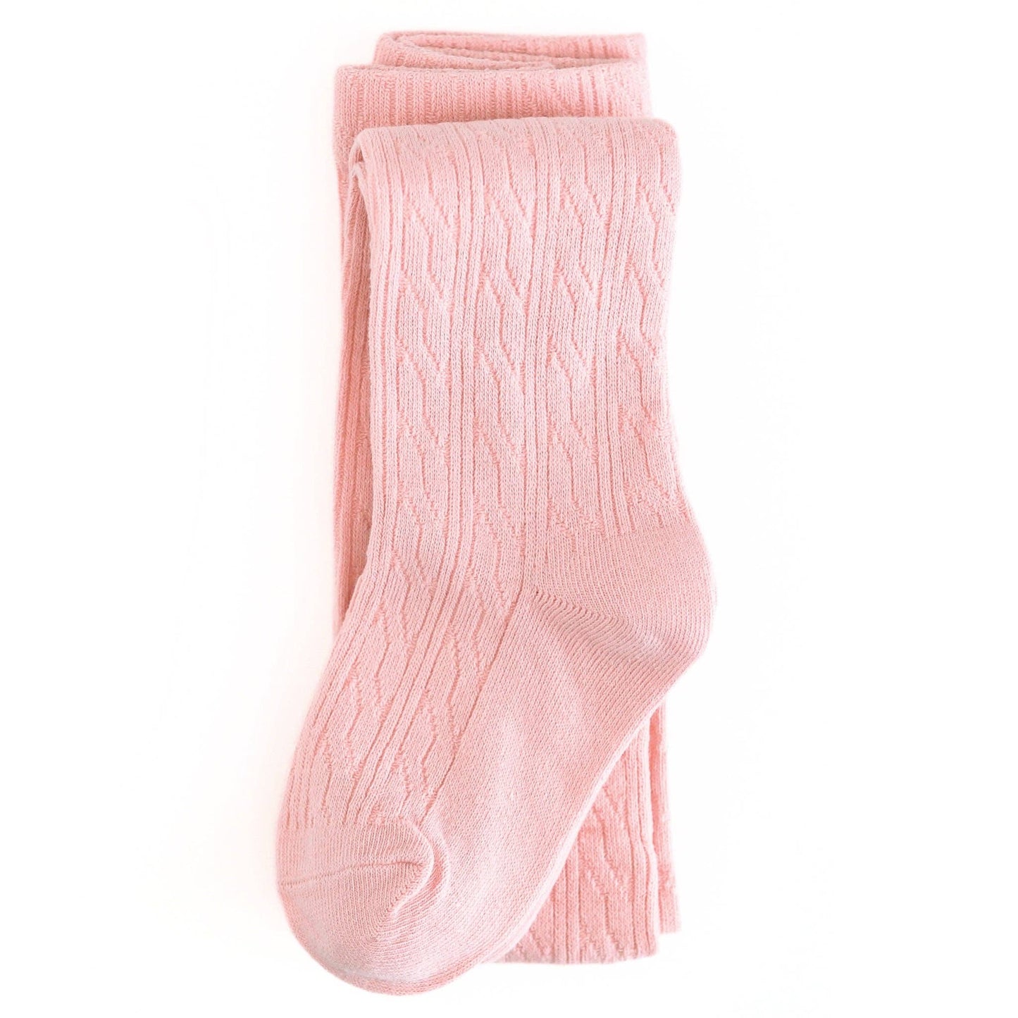 Little Stocking Co. - Quartz Pink Cable Knit Tights