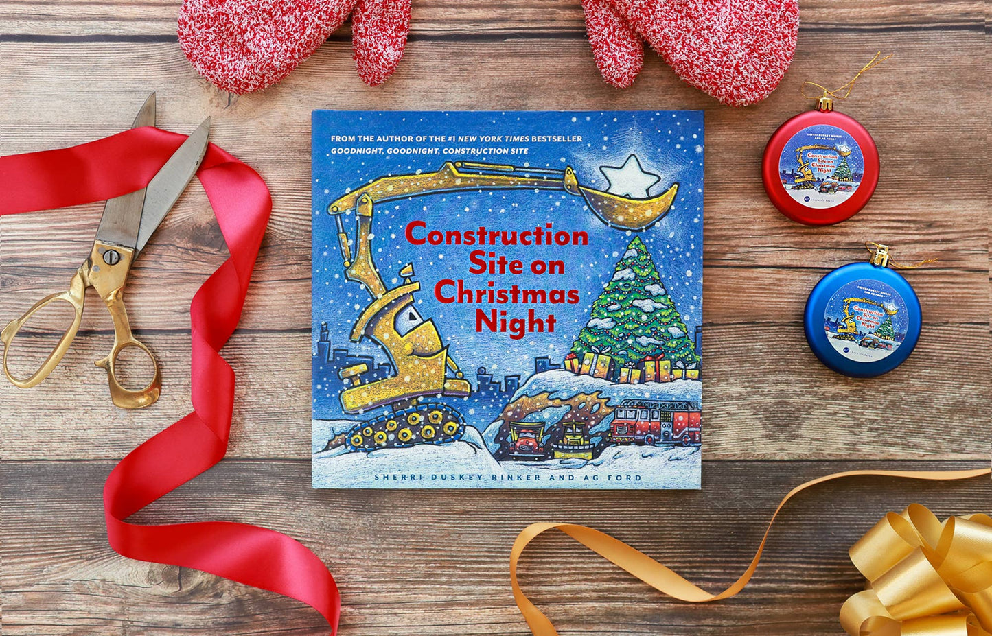 Chronicle Books - Construction Site on Christmas Night Book