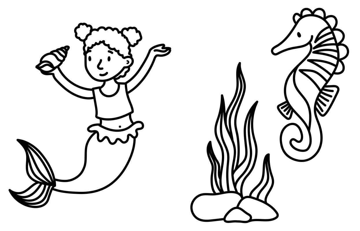 Simon & Schuster - My First Big Book of Mermaids by Little Bee Books: Coloring Book