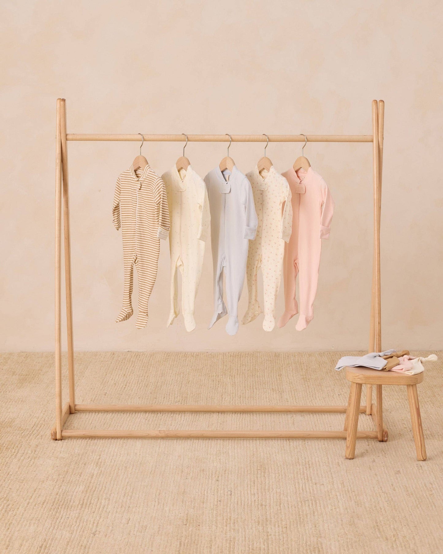 Quincy Mae - Zip Longsleeve Sleeper Footie || Fog