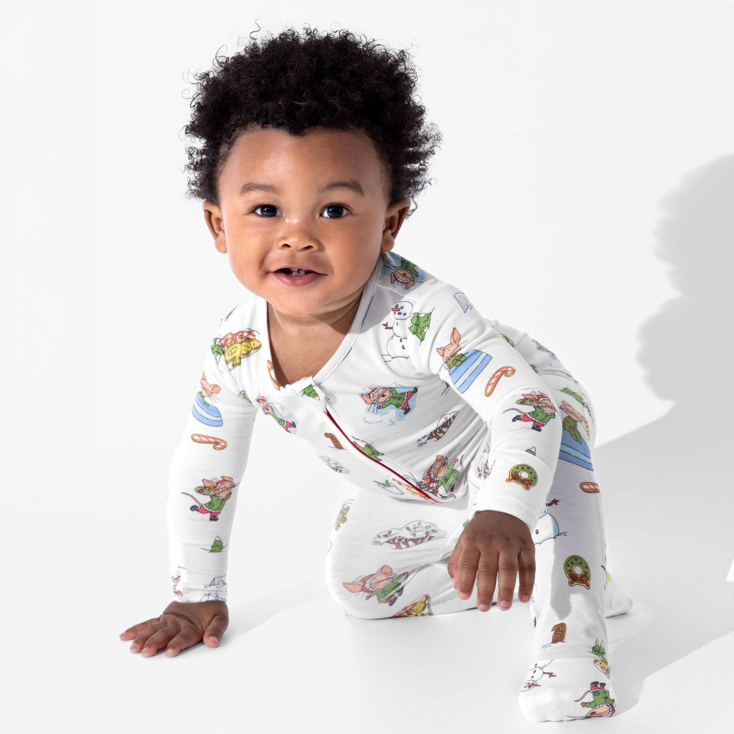 Bellabu Bear - If You Give A Mouse A Cookie Christmas Bamboo Convertible Footie