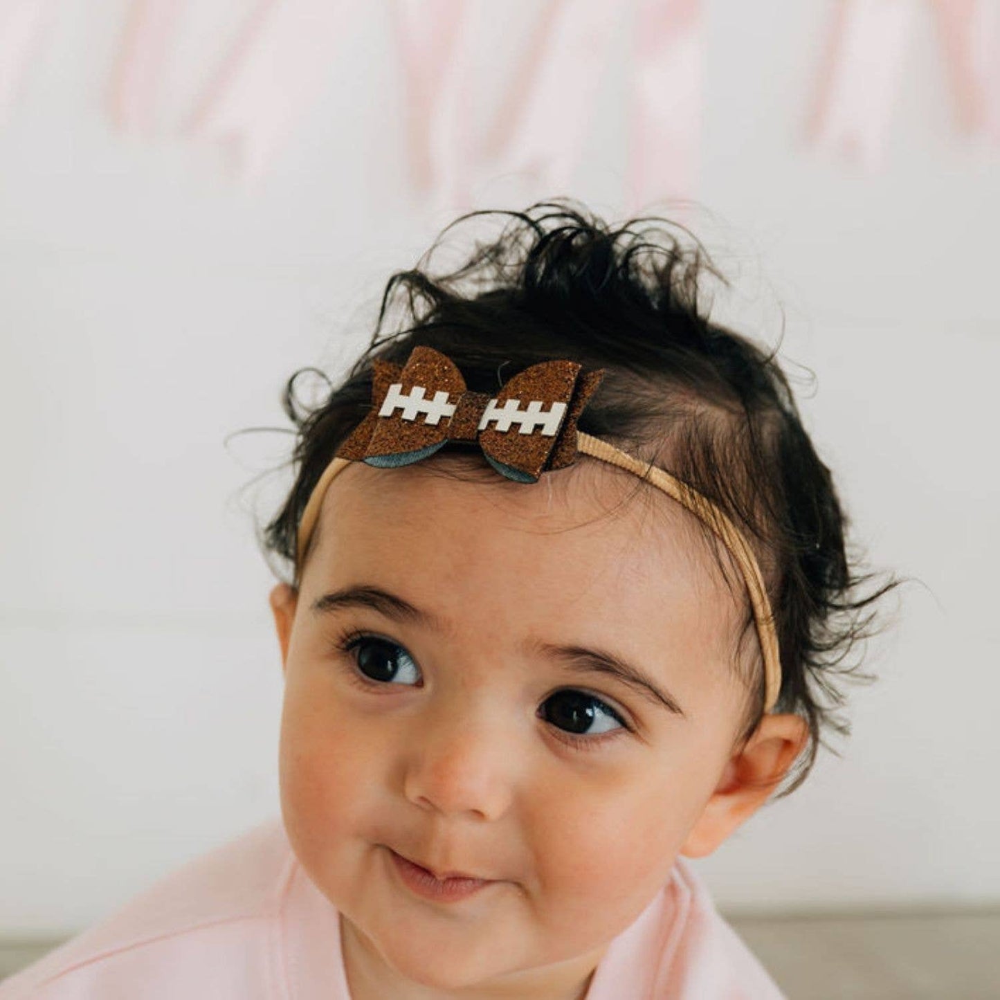 Sweet Wink - Game Day Glitter Bow Baby Headband - Hair Accessories