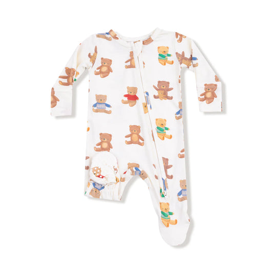 Angel Dear - Teddy Bear Collection - 2 Way Zipper Footie