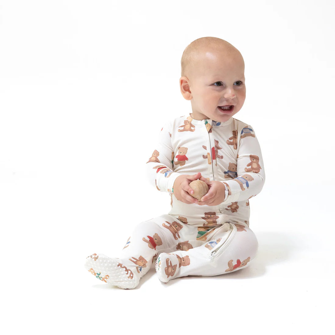 Angel Dear - Teddy Bear Collection - 2 Way Zipper Footie