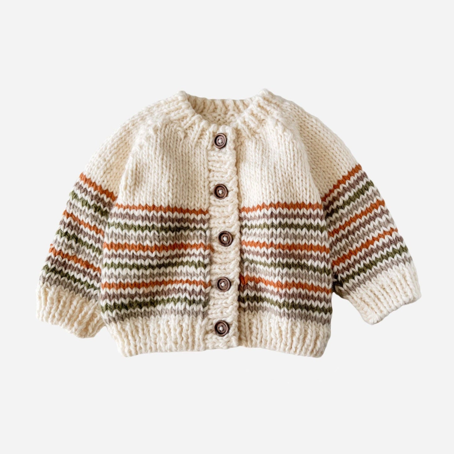 The Blueberry Hill - Woodland Stripe Cardigan Knit Sweater
