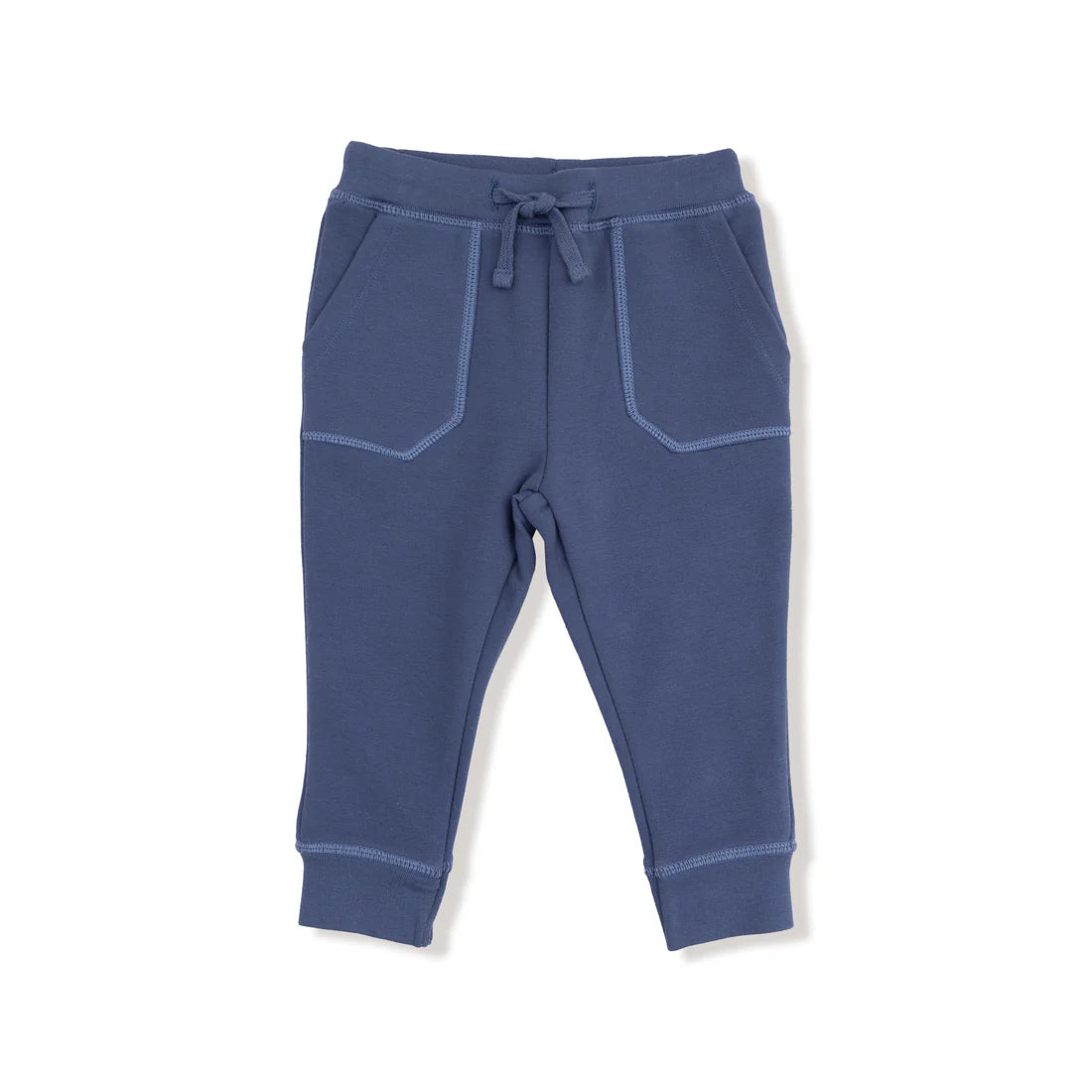 Angel Dear - French Terry Sport - Varsity - Vintage Indigo - Jogger Pant