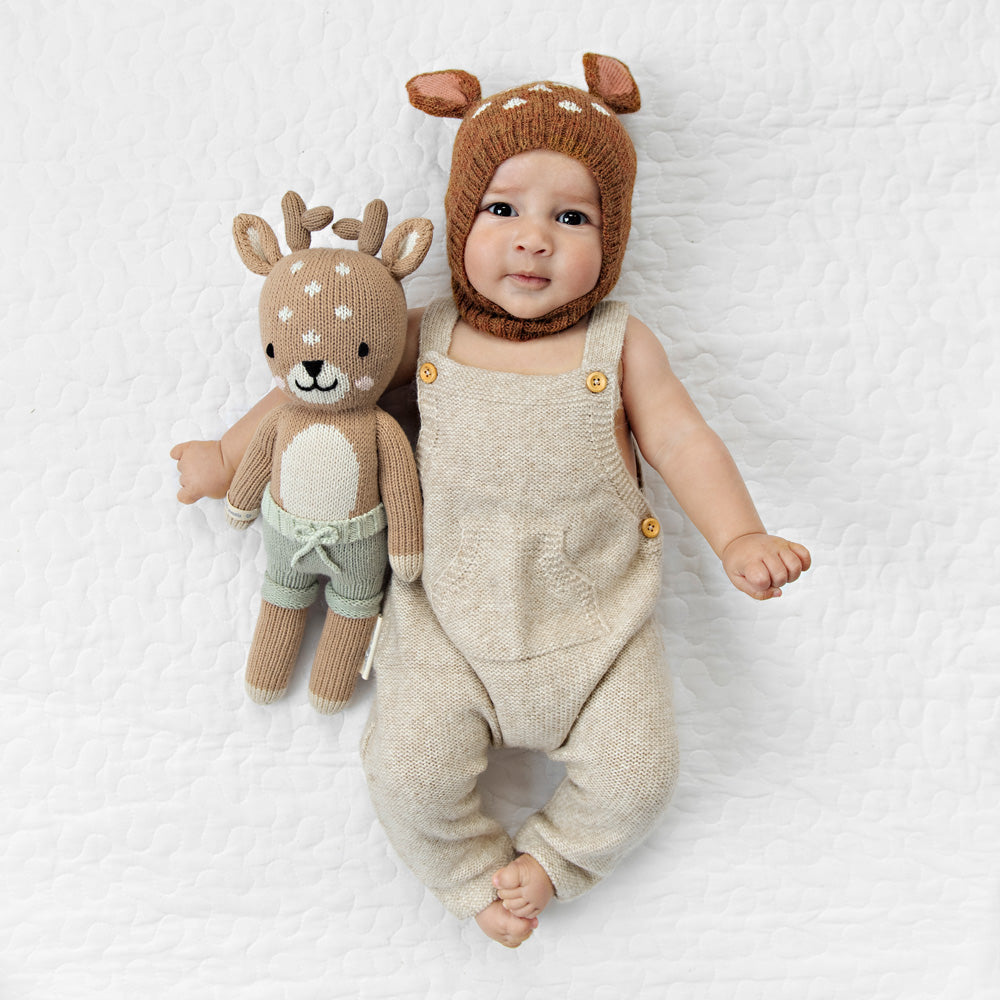cuddle + kind - Elliott the Fawn Handknit Dolls