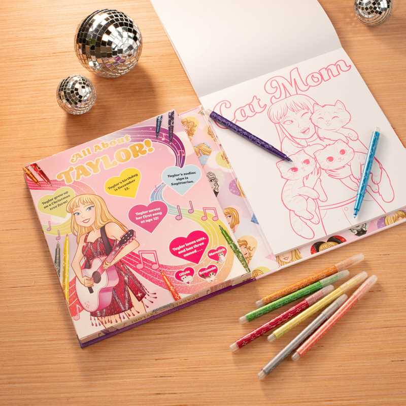 Simon & Schuster - Sparkle with Taylor! A Glitter Coloring Kit by Editors of Silver Dolphin Books: Kit - Paperback; 64 pages / English