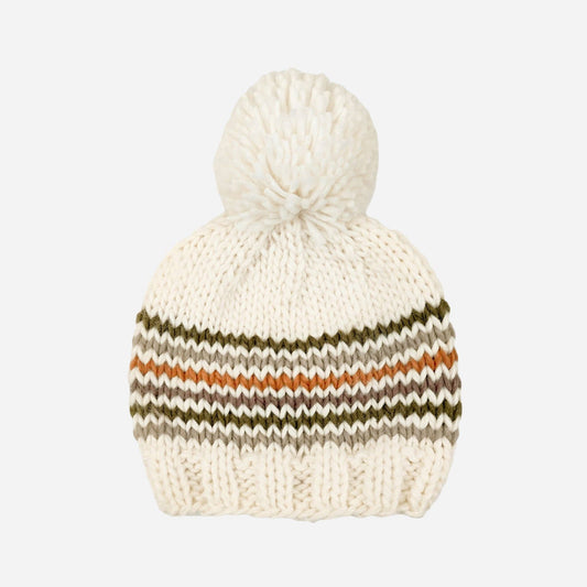 The Blueberry Hill - Woodland Stripe Hat Knit Beanie