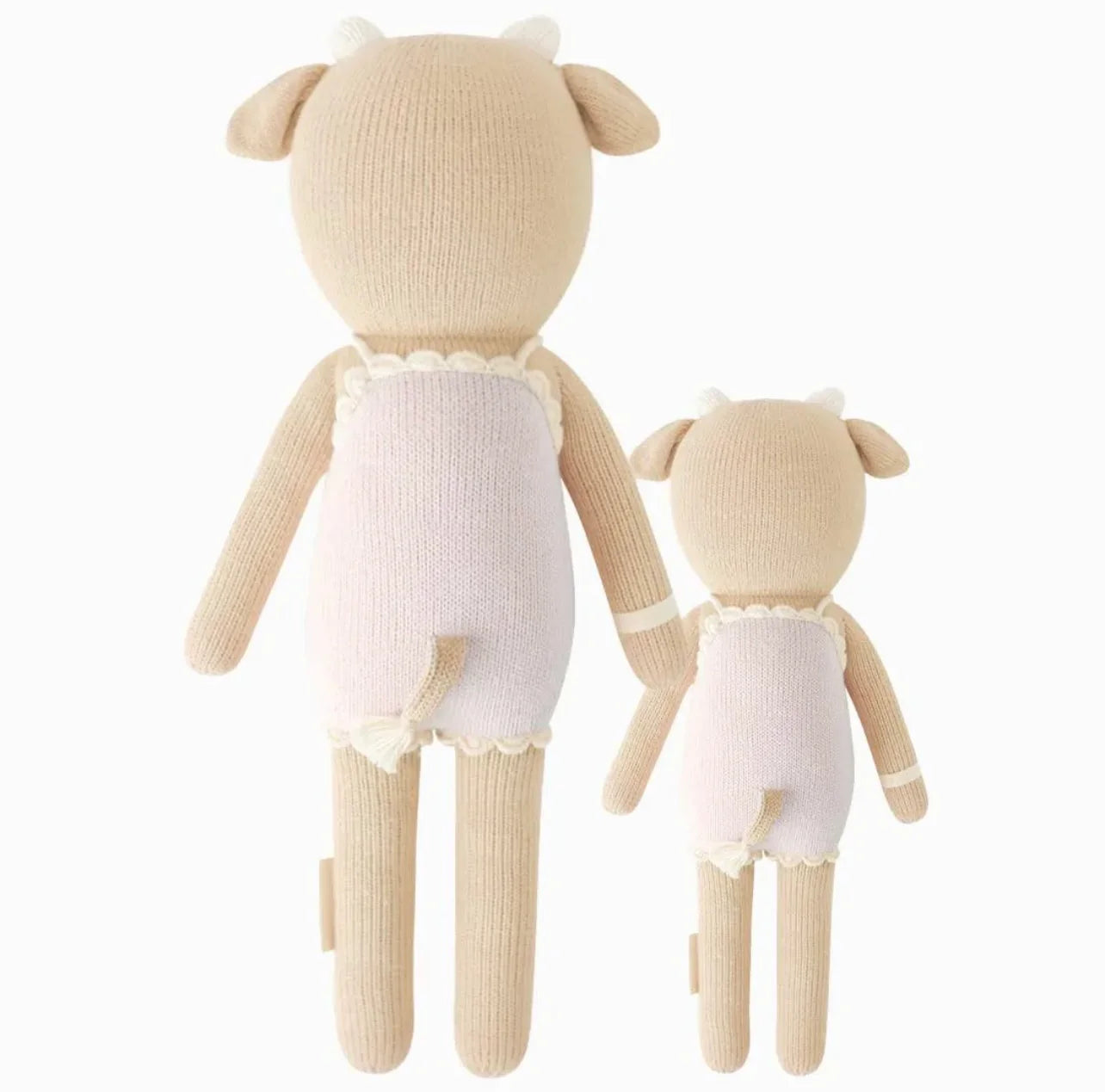 cuddle + kind - Ava the Cow Lavender - Handknit Dolls