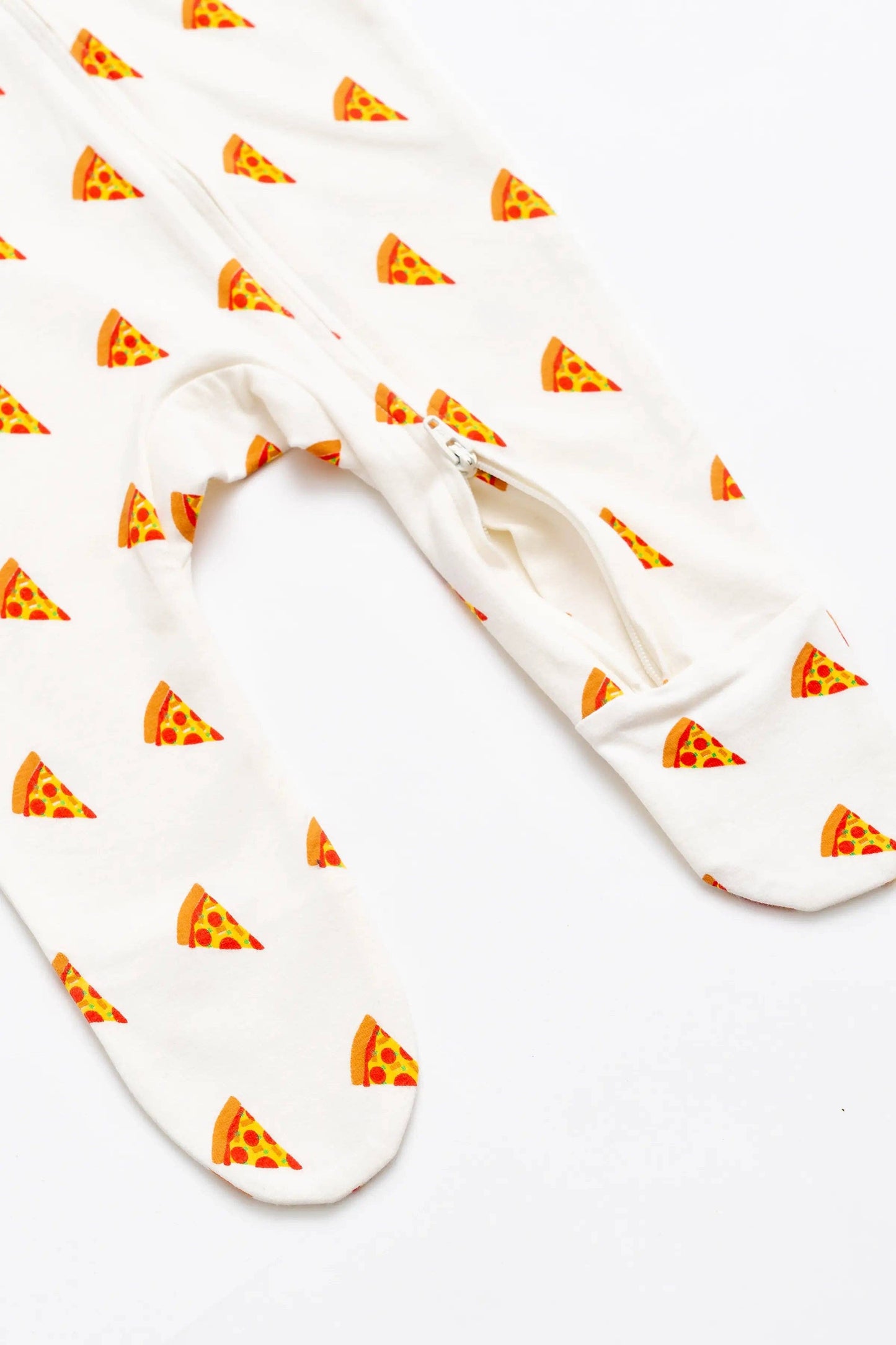 Monica + Andy - Zipper One-Piece PJ: Tiny Pizza