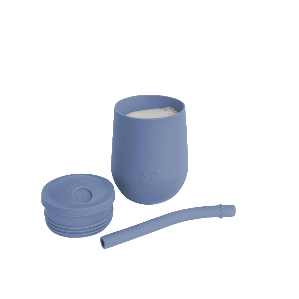 ezpz - Mini Cup + Straw Training System (Baby / Toddler 9+ months): Indigo