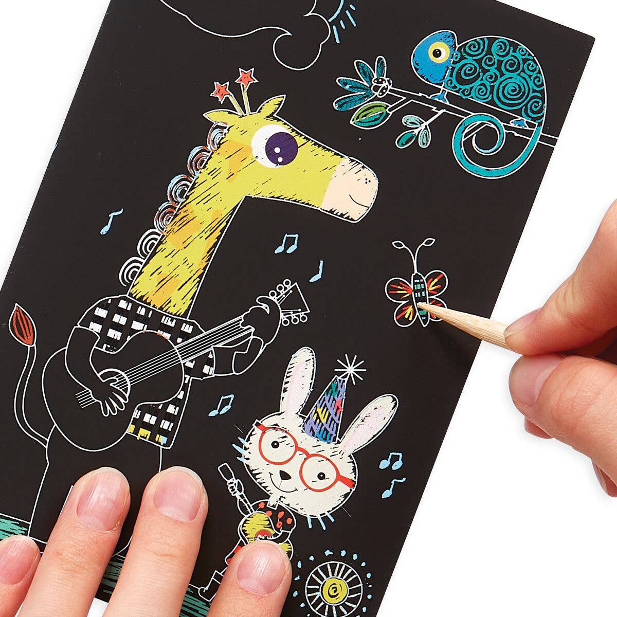 OOLY - Mini Scratch & Scribble Art Kit: Safari Party