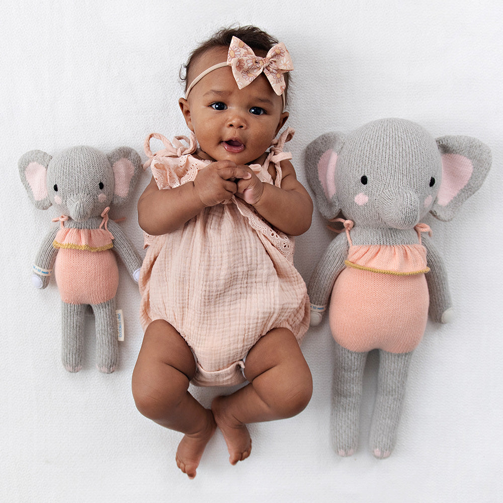 cuddle + kind - Eloise the Elephant Handknit Dolls
