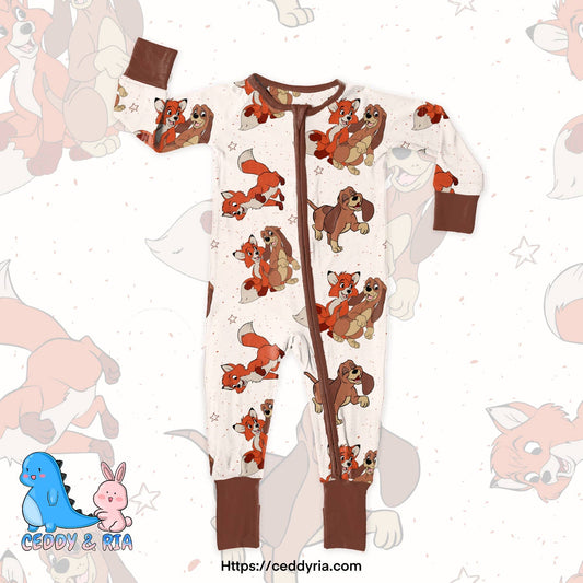 CEDDY & RIA - Fox and the Hound Disney Convertible Zip PJ
