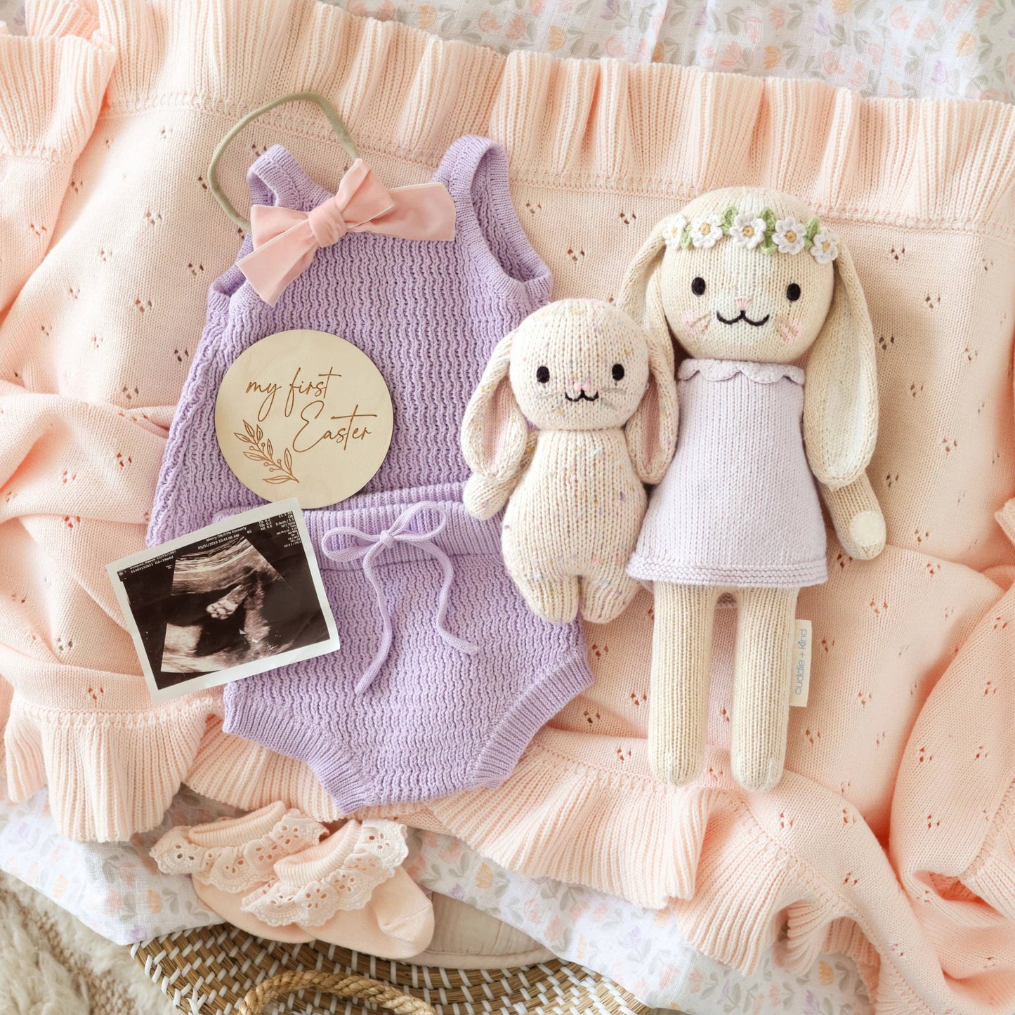 Cuddle+Kind - Hannah the bunny (Violet): Little - 13"